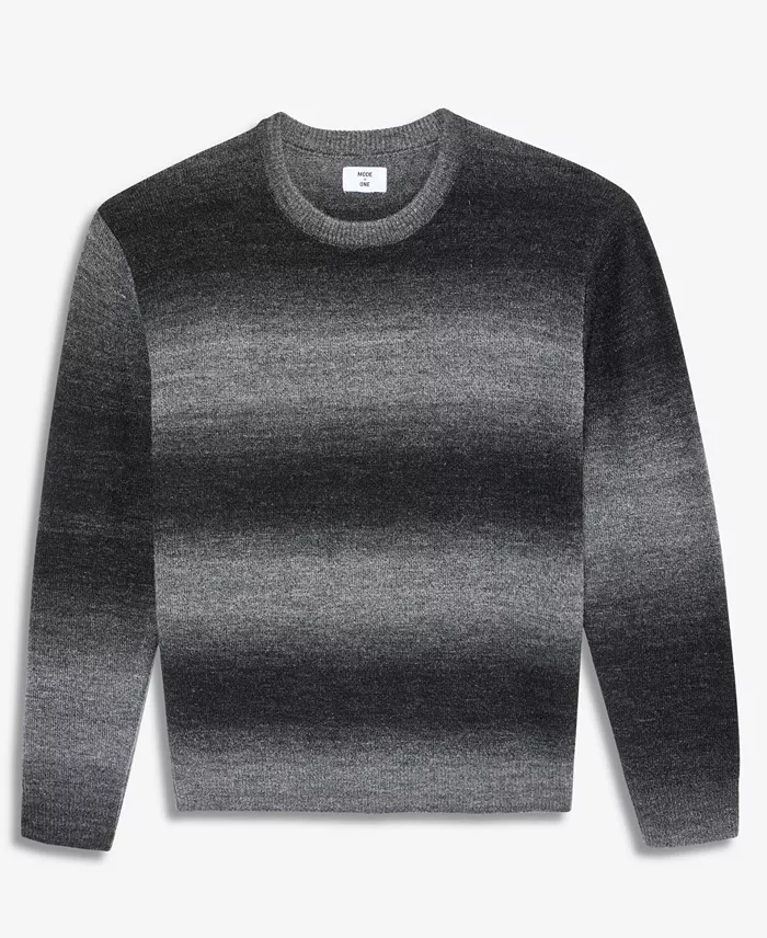 Men's Relaxed-Fit Ombr&eacute; Crewneck Sweater - thumbnail 8