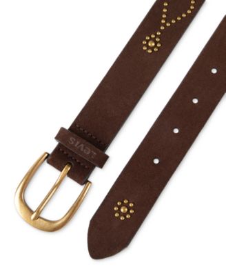 Western Studded Suede Casual Belt