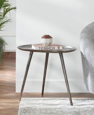 19" Bali Metal End Table
