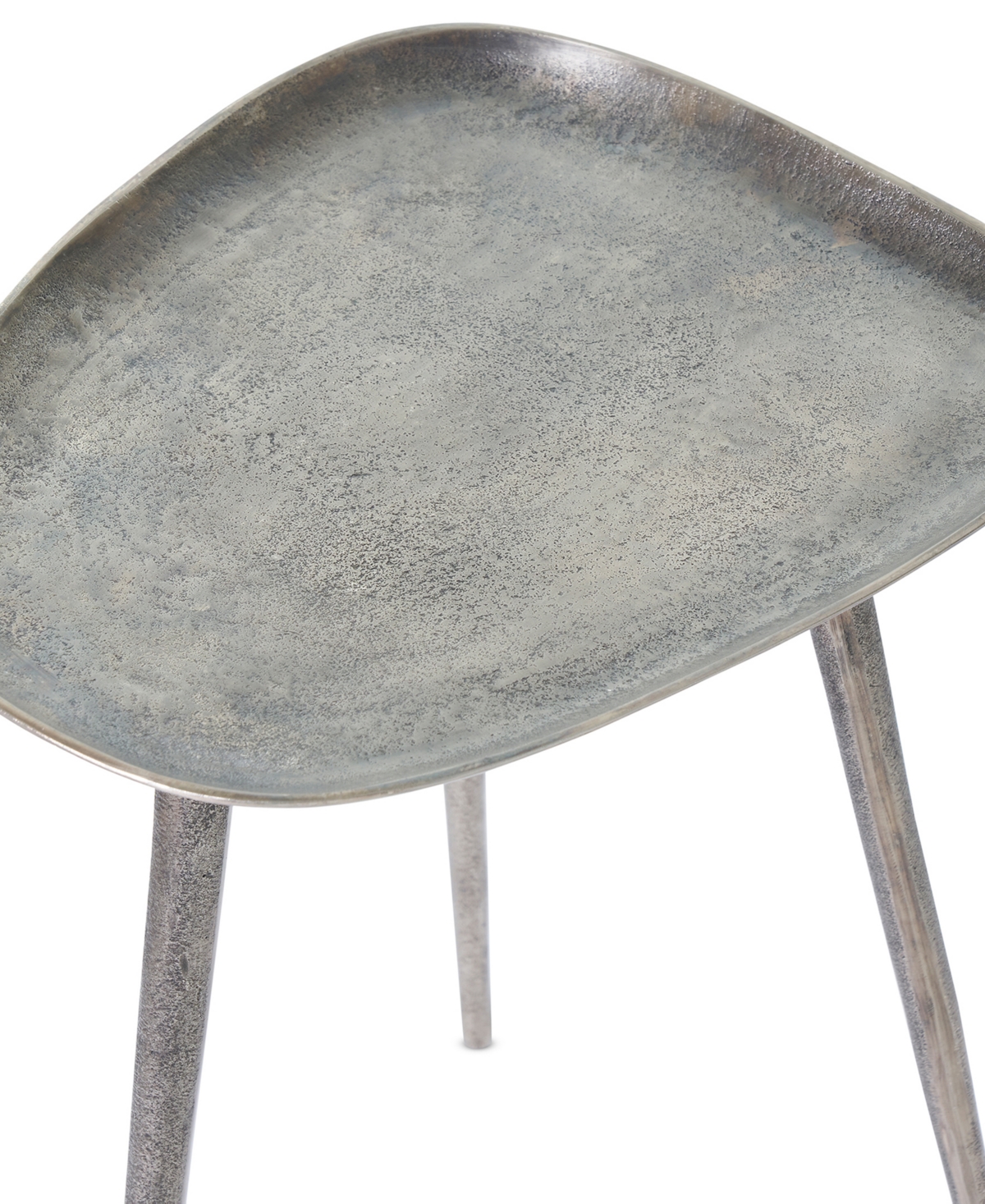 Convenience Concepts 20.5" Bali Metal Tall End Table In Silver