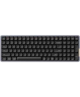 Flow Low Profile Mechanical Keyboard with Mouse, 100 Keys Rechargeable Wireless Keyboards with Bluetooth and Wired Connection