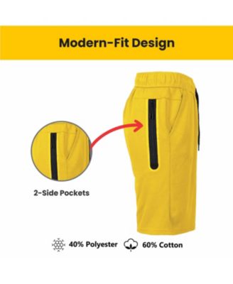 Women's Loose Fit Tech Fleece Performance Shorts With Heat Seal Zipper Pocket