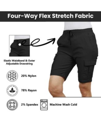 Women's Loose Fit Super Flex Stretch Cargo Jogger Shorts