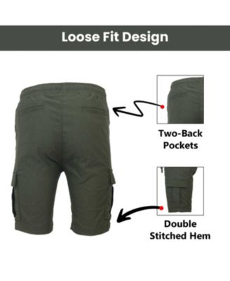 Women's Loose Fit Super Flex Stretch Cargo Jogger Shorts