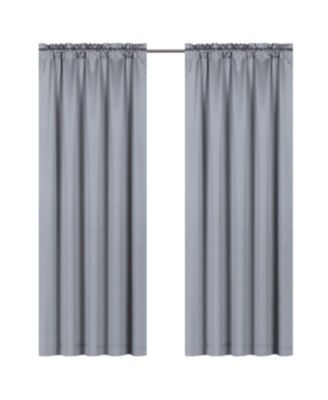 Ultra Lux Faux Silk Regency Crinkle Rod Pocket Semi Sheer Single Curtain Panel - 52 in. W x 84 in. L