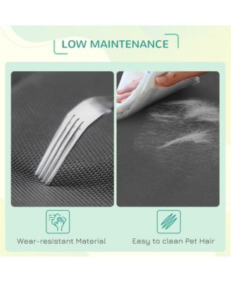 Cooling Elevated Dog Bed Foldable Portable Pet Cot W/ Breathable Fabric