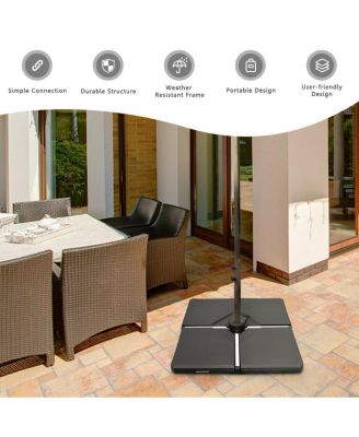 4 Cantilever Offset Umbrella Base Weight Stand Water/Sand Filled