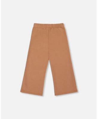 Toddler Girls Waffle Flare Leg Pants Caramel Brown - Toddler|Child