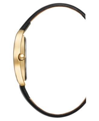 Women's Quartz Premier Black Leather Watch, 28mm