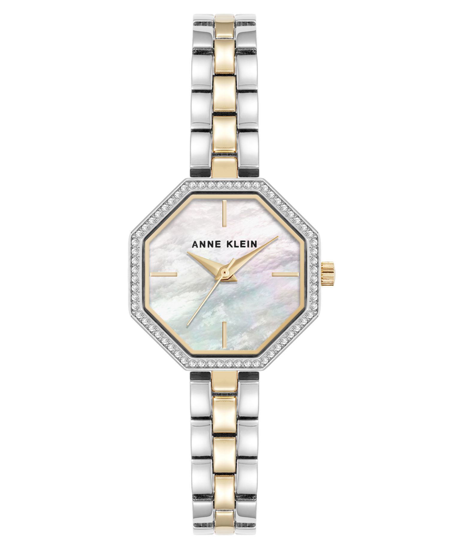 Women's Quartz Unique Octagonal Two-Tone Metal Alloy Watch, 26mm