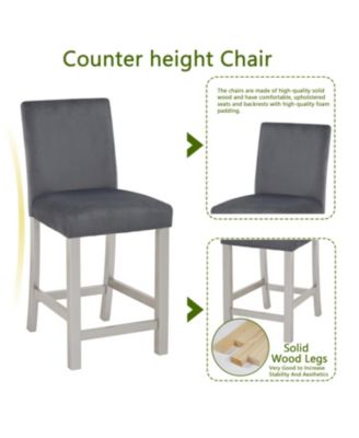 Counter Height Dining Set - Silver Grey