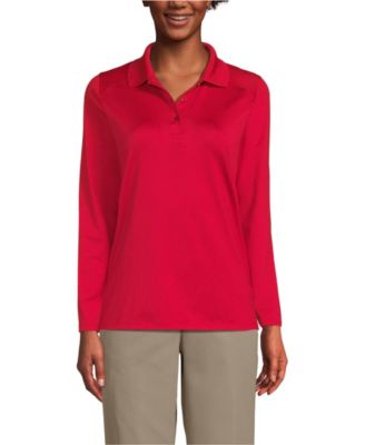 Women's Long Sleeve Feminine Fit Rapid Dry Polo Shirt