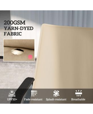 2PCS Chaise Lounge Chair Cushion, 76" x 23",