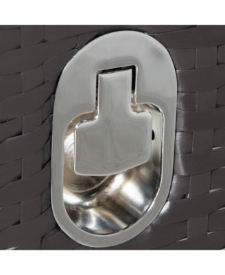 3pc Patio Furniture, Wicker Reclining Chairs & Table,