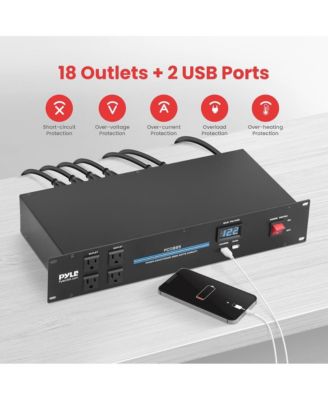 19'' Rack Mount Power Conditioner - 3600 Watt Power Conditioner w/ 18 Outlets