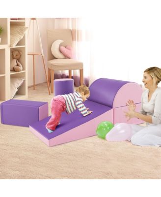 5 PCS Kids Climb & Crawl Activity Playset Soft Foam Block Toddler Play Structure