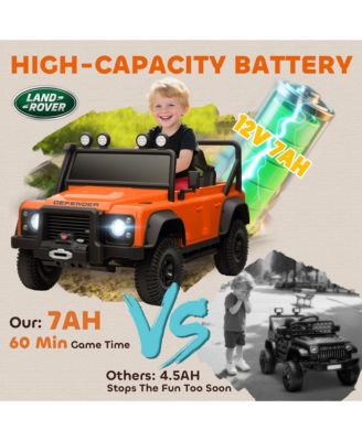 Kids Electric Car, Land Rover Licensed Off-Road Ride On Car,