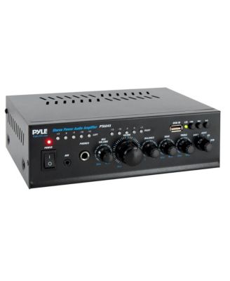 Stereo Power Amplifier - Compact Audio Amp with MP3/USB Reader (2 x 120 Watt)