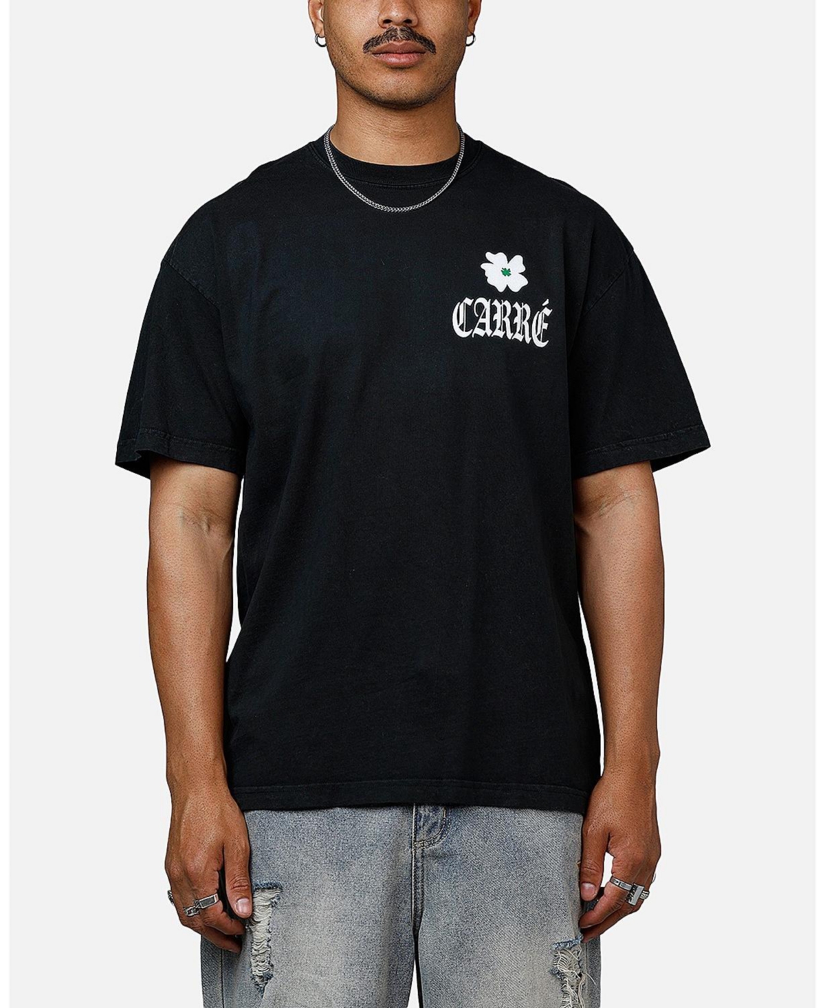 Men's Eternal Garden Heavyweight T-Shirt - Black acidwash