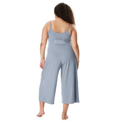 Maternity Motherhood Sleep Romper with Nursing Access