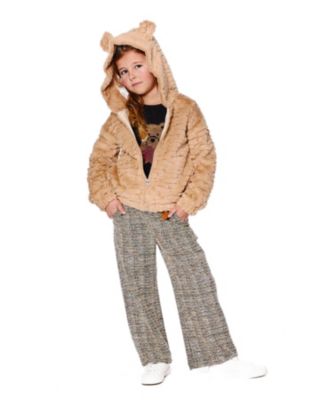 Girl Faux Fur Hooded Jacket Nougat - Child