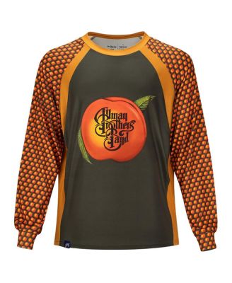 Men's and Women's Orange The Allman Brothers Band Eat a Peach&nbsp;Raglan Long Sleeve Swim Shirt
