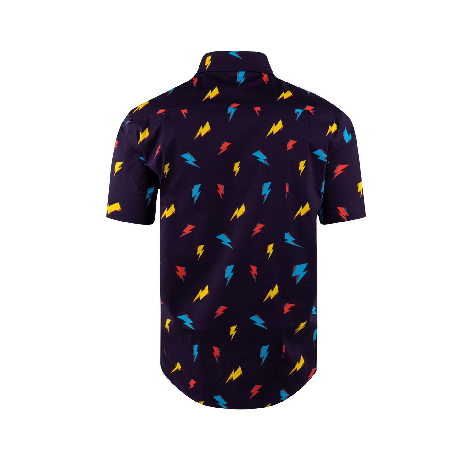Men's Purple David Bowie Electric Bolt Button-Down Shirt