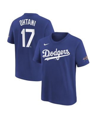 Nike - Big Boys and Girls Shohei Ohtani Royal Los Angeles Dodgers 2025 MLB All-Star Edition Name Number T-Shirt