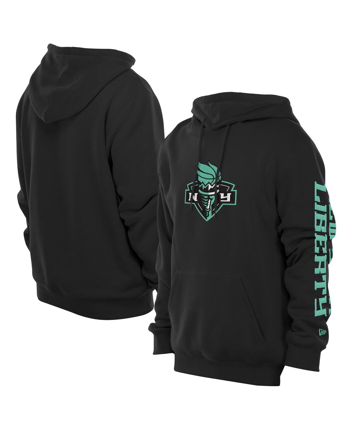 Men's Black New York Liberty Wordmark Premium Fleece Pullover Hoodie - Black