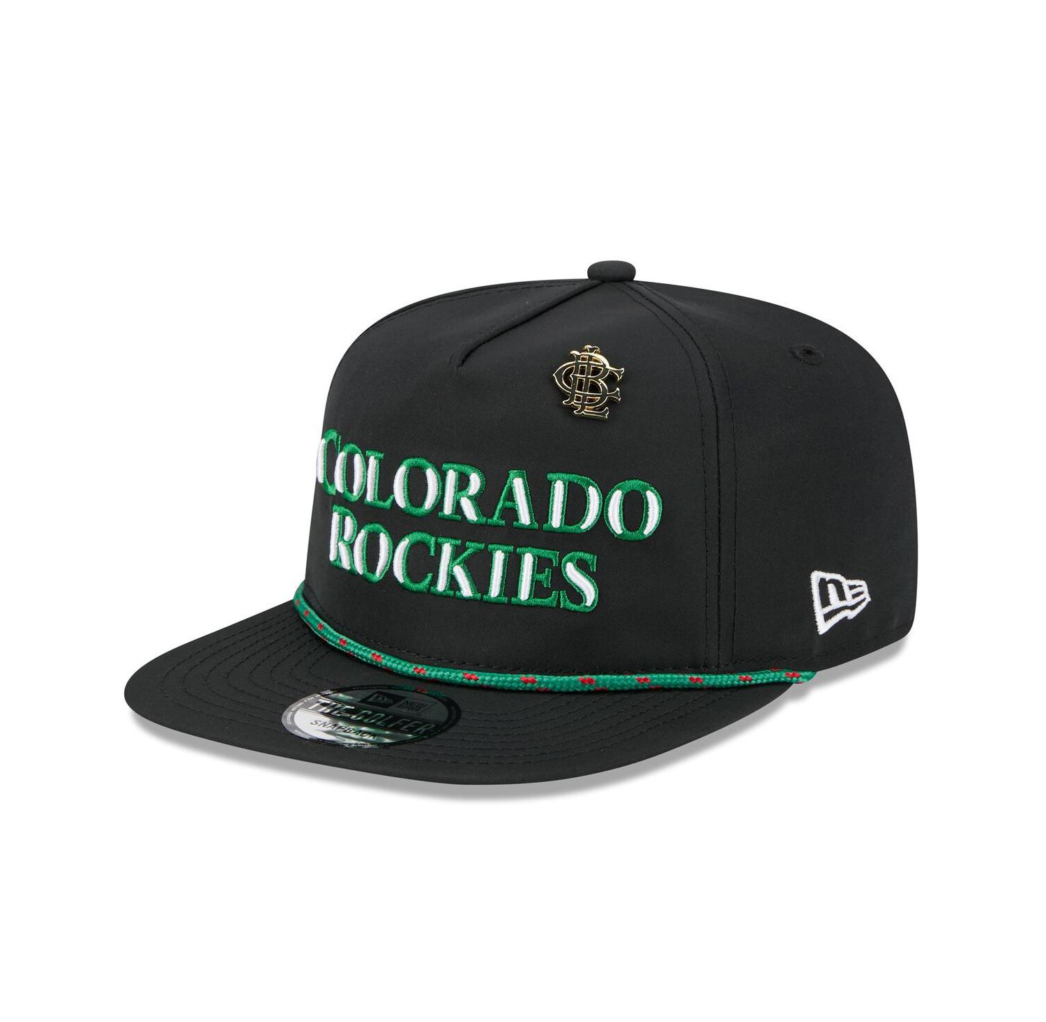 Men's Black Colorado Rockies 2025 Big League Chew Golfer Snapback Hat