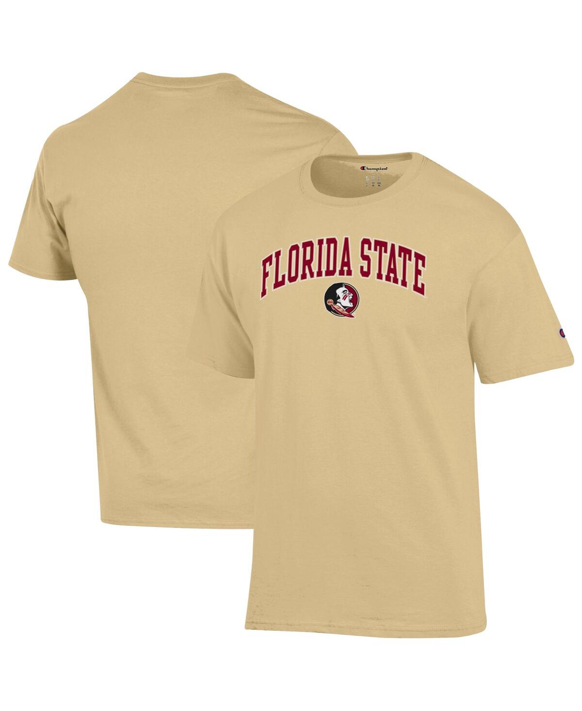Men's Vegas Gold Florida State Seminoles Arched Logo T-Shirt - Vegas Gold
