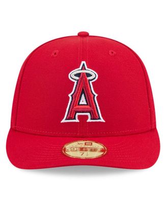 Men's Red Los Angeles Angels Baseball Hall of Fame 59FIFTY Low Profile Fitted Hat