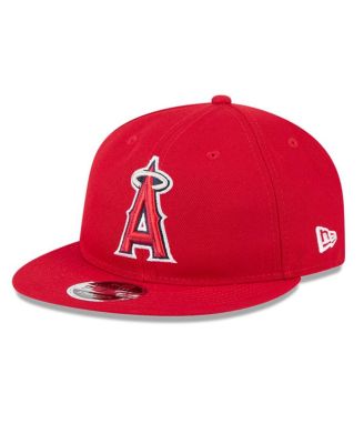 Men's Red Los Angeles Angels Baseball Hall of Fame Retro Crown 9FIFTY Adjustable Hat