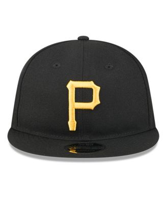 Men's Black Pittsburgh Pirates Baseball Hall of Fame Retro Crown 9FIFTY Adjustable Hat