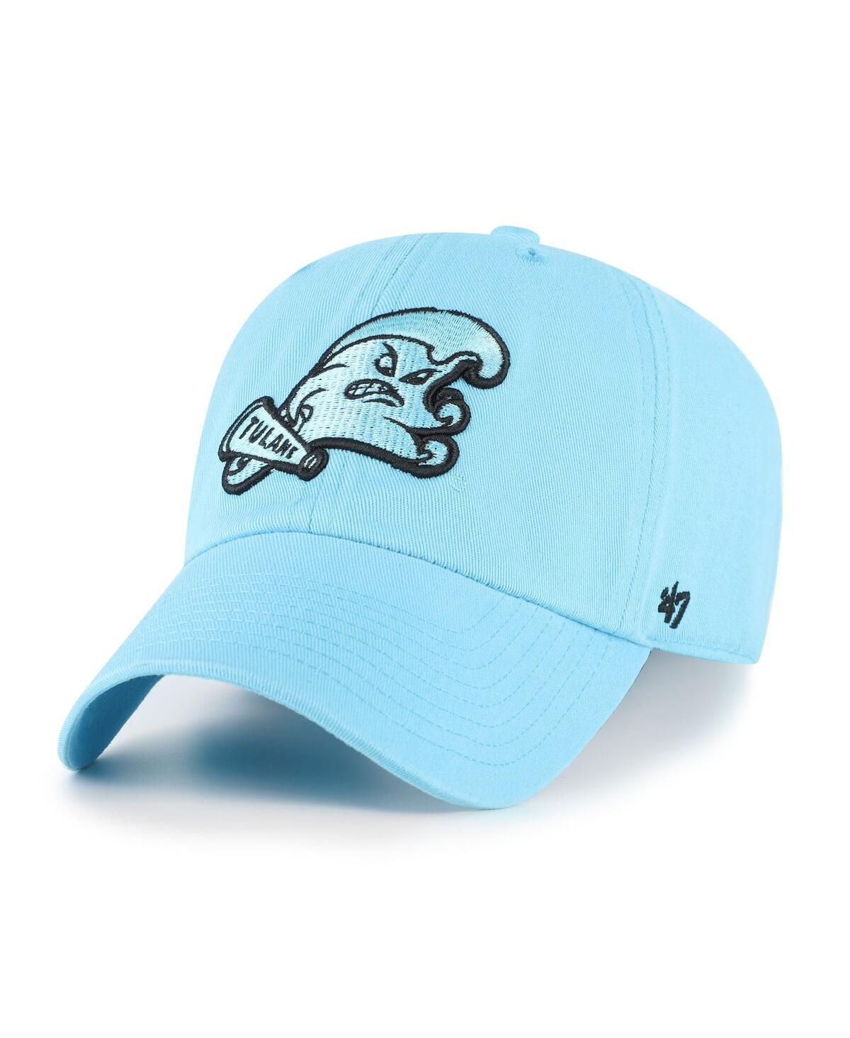 Men's Coastal Blue Tulane Green Wave Clean Up Adjustable Hat - Coastal Blue