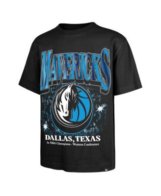 Men's Black Dallas Mavericks Past Champs Collection Flashbulb Foundation T-Shirt