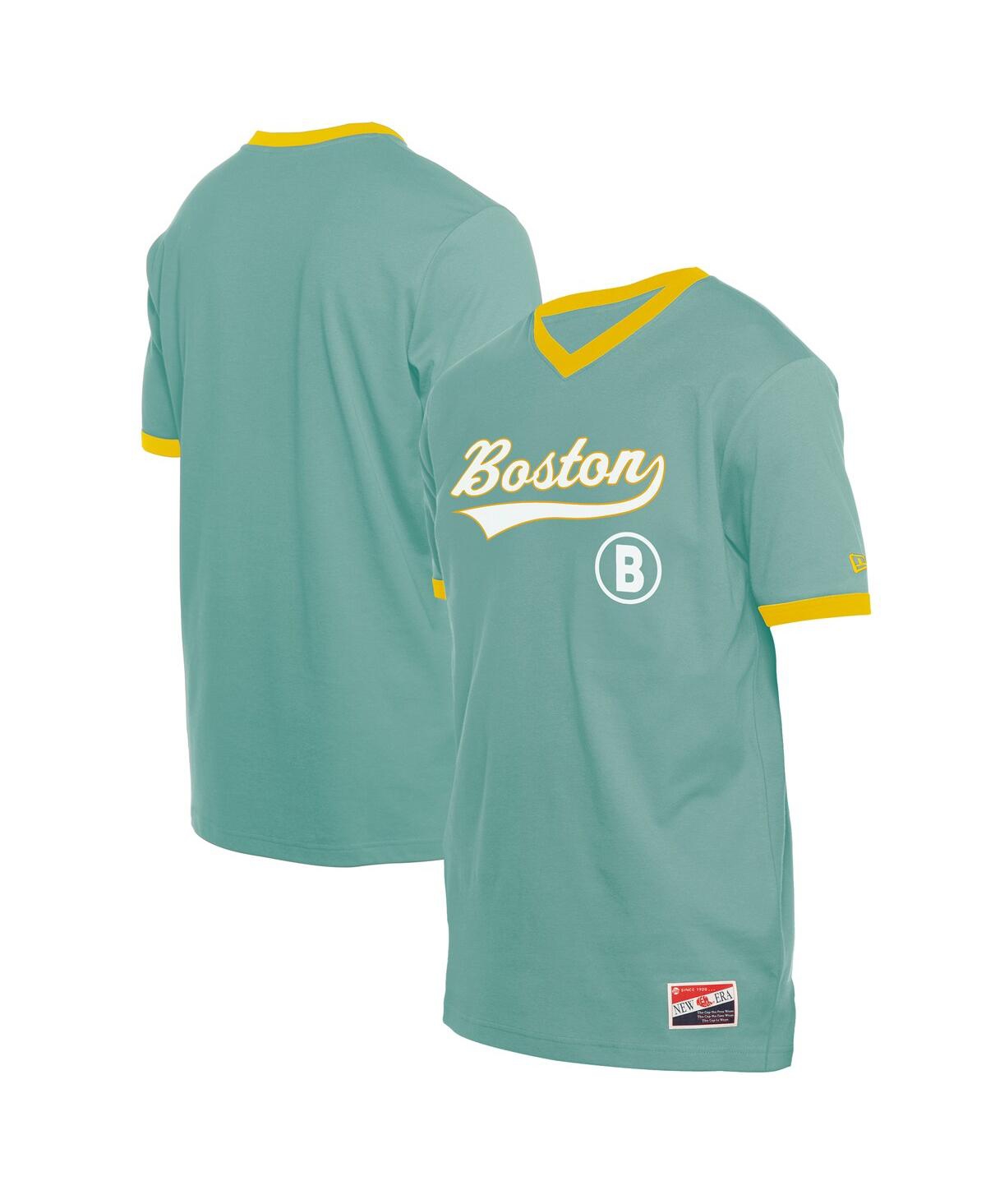 Men's Green Boston Red Sox 2025 City Connect V-Neck T-Shirt - Green