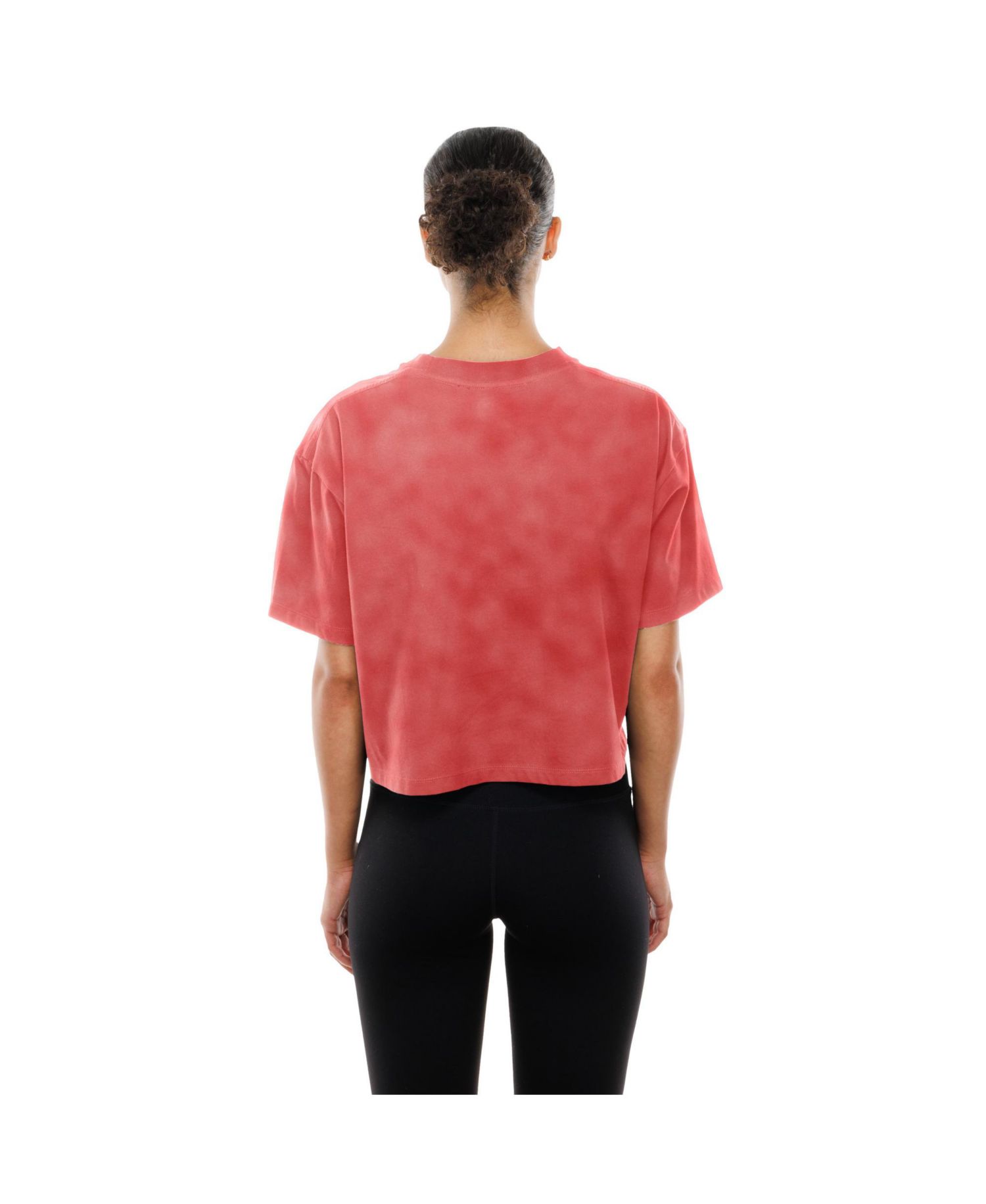 Women's Scarlet San Francisco 49ers Cropped Boxy Sport Classics Mineral Wash T-Shirt