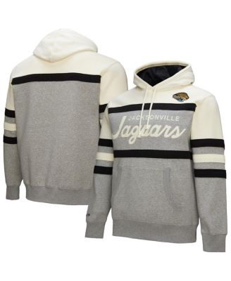 Mitchell & Ness - Men's&nbsp; Heather Gray Jacksonville Jaguars Head Coach Logo Pullover Hoodie