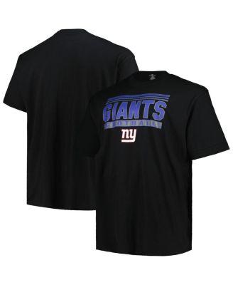 Fanatics - Men's Black New York Giants Big Tall Pop T-Shirt
