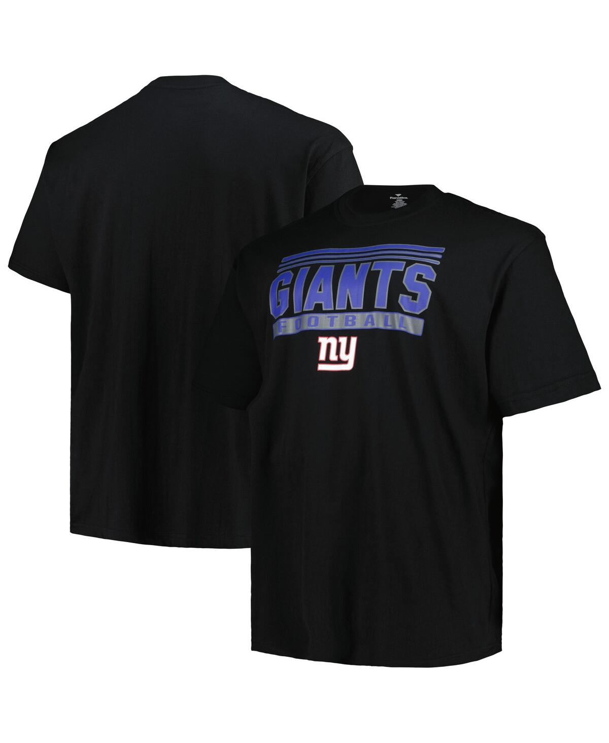 Fanatics Men's Black New York Giants Big Tall Pop T-Shirt