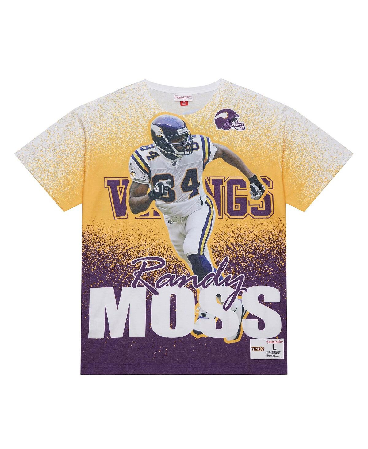 Men's Randy Moss Gray Minnesota Vikings Burst Retired Player T-Shirt - Gray