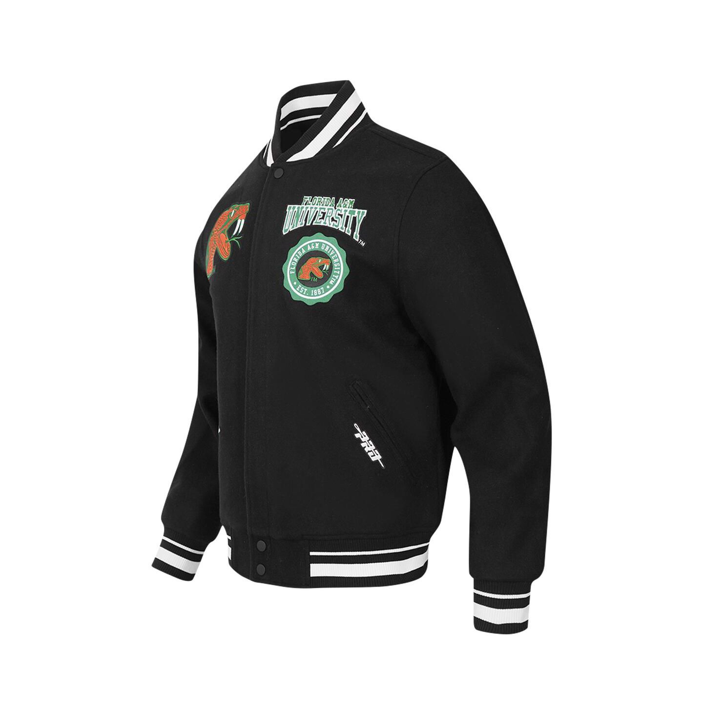 Мужская куртка Pro Standard Black Florida A & M Rattlers Crest Wool Full-Zip — фото 4