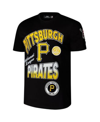 Men's Black Pittsburgh Pirates Turn It Up Dropped Shoulder T-Shirt