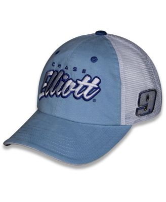 Checkered Flag Sports - Flag Sports Women's Light Blue Chase Elliott Pit Box Adjustable Trucker Hat