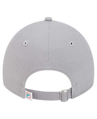 Women's Gray Miami Dolphins Throwback 9TWENTY Adjustable Hat