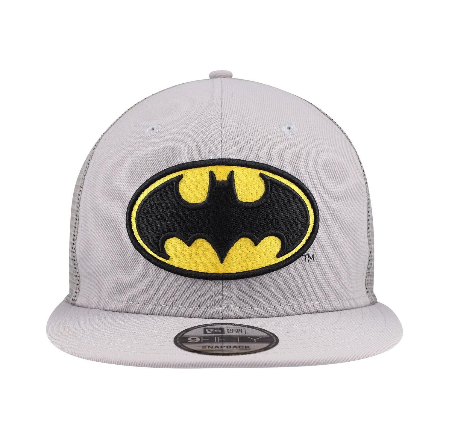 Men's Gray Batman 9FIFTY Snapback Trucker Hat