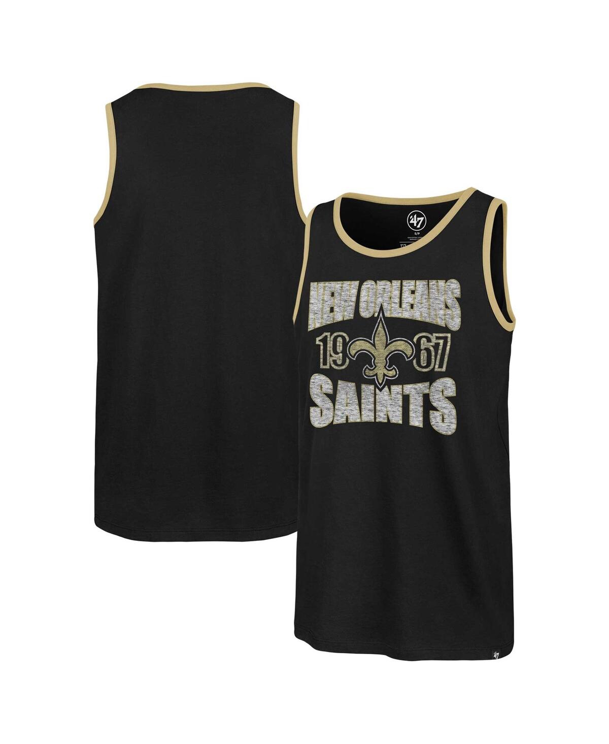 Men's Black New Orleans Saints Upload Franklin Tank Top - Black