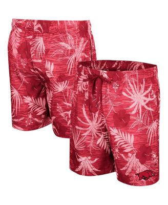 Colosseum - Men's Cardinal Arkansas Razorbacks What Else is New Swim Shorts