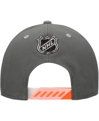 Men's Charcoal Anaheim Ducks Authentic Pro Ice Snapback Hat